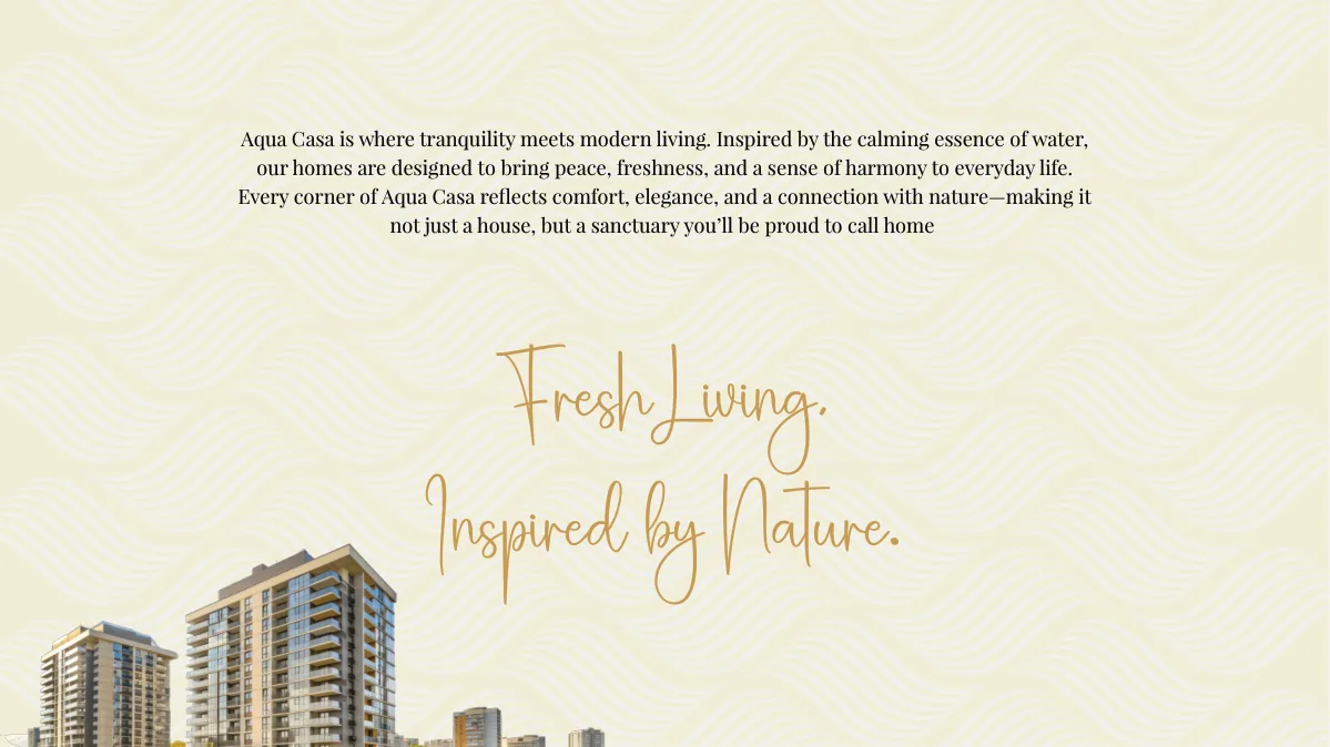 Elmas Aquacasa fresh living concept with residential towers